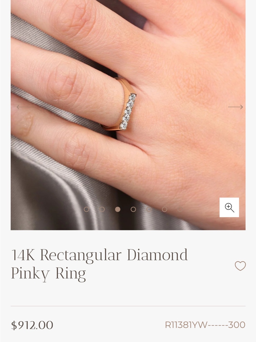 Ferkos pinky ring size 4